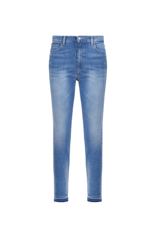 Women slim-fit blue jeans