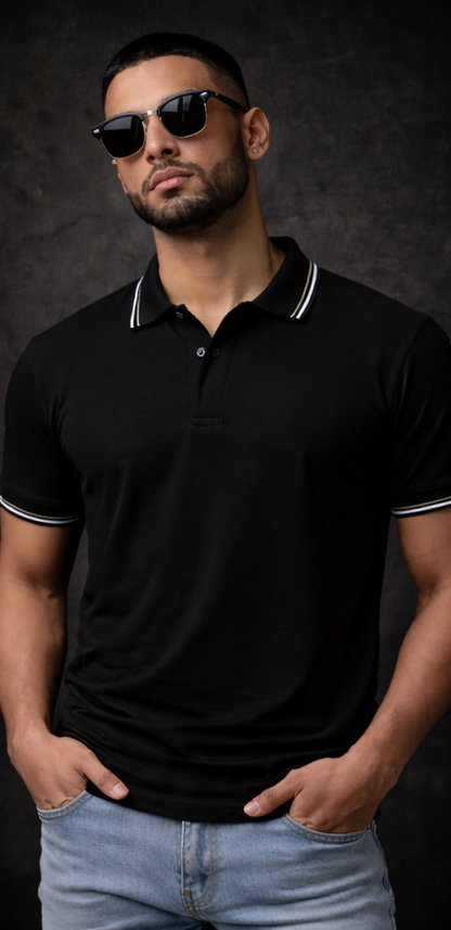 Men collared t-shirt