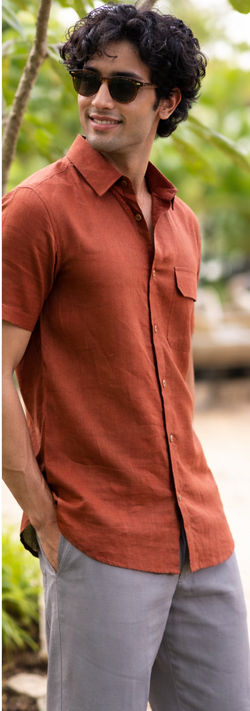 Men linen shirt