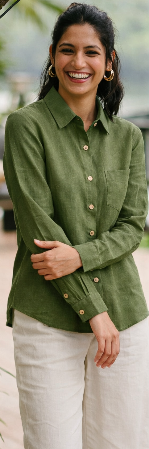 Women linen shirt