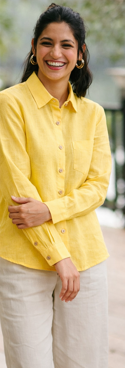 Women linen shirt