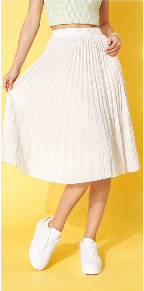 Women white long skirt