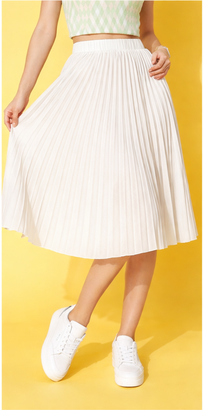 Women white long skirt